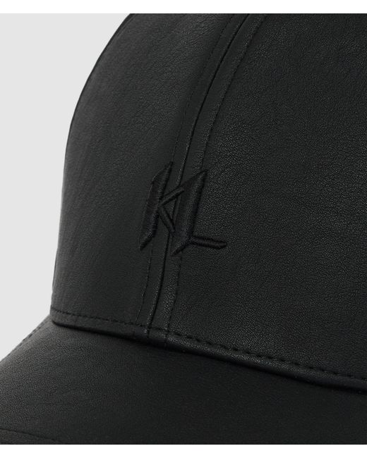 Karl Lagerfeld Black K/Monogram Cap for men