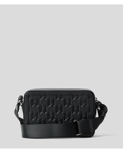 Sac Caméra K/Loom En Cuir, Homme, Taille Karl Lagerfeld pour homme en coloris Black