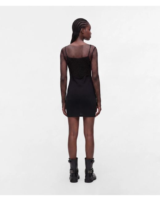 KL Jeans Black Chainmail Mesh Dress