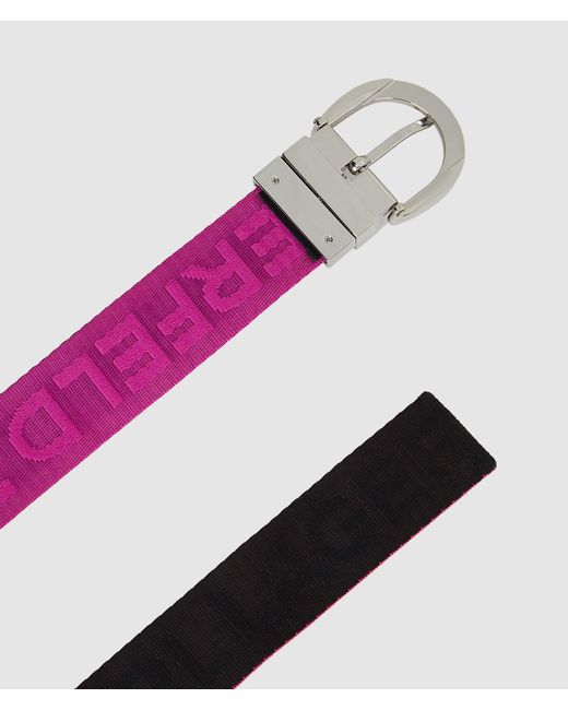 KL Jeans Pink Reversible Webbing Belt