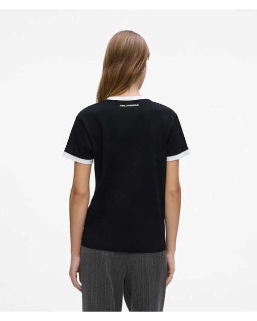 Karl Lagerfeld Black Le Ballet Slim-Fit T-Shirt