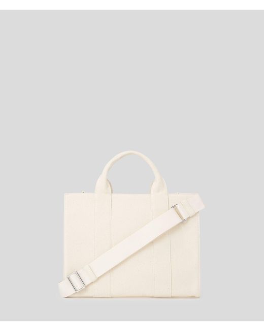 Karl Lagerfeld Natural Rue St-Guillaume Medium Square Tote Bag