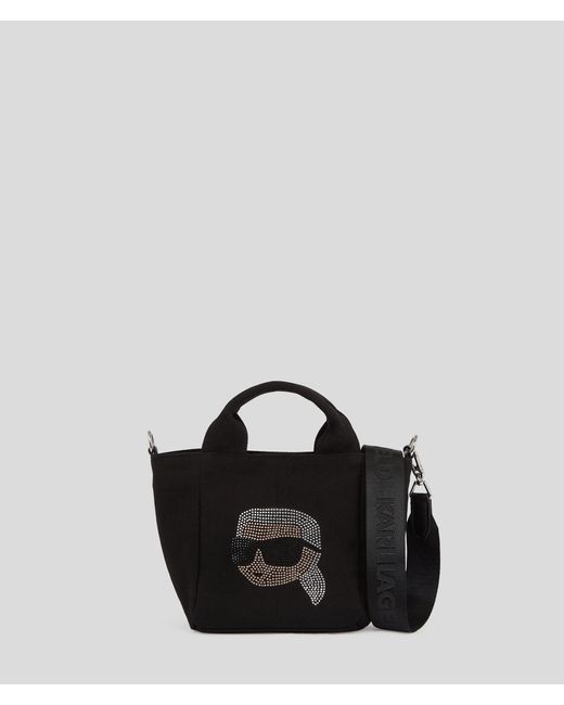 Karl Lagerfeld Black K/ikonik Rhinestone Karl Shopper