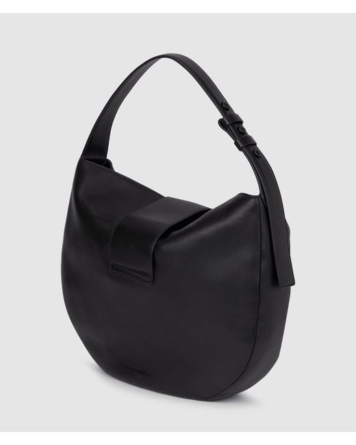 Karl Lagerfeld Black K/Signature Oversized Moon Bag