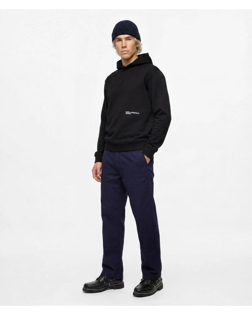KL Jeans Black Ombré Box Logo Hoodie for men