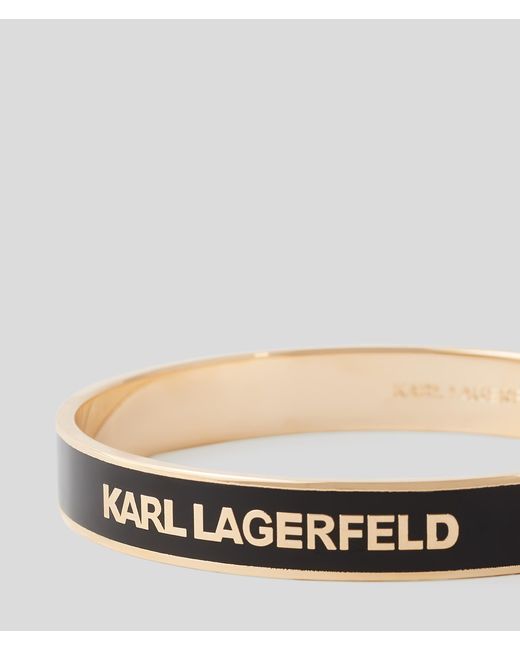 Karl Lagerfeld Metallic K/essential Large Bangle