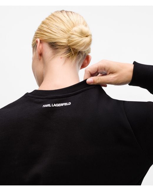 Karl Lagerfeld Black Rue St-Guillaume Sweatshirt