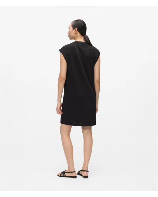 Karl Lagerfeld Black Signature T-Shirt Dress