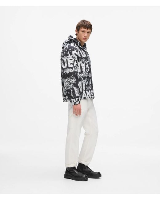KL Jeans Multicolor All-Over Logo Padded Jacket for men