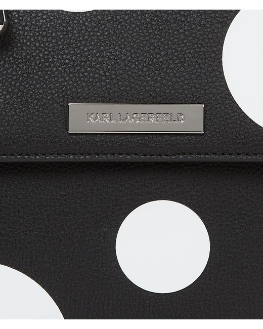 Karl Lagerfeld Multicolor Ikon Pebble Satchel Bag