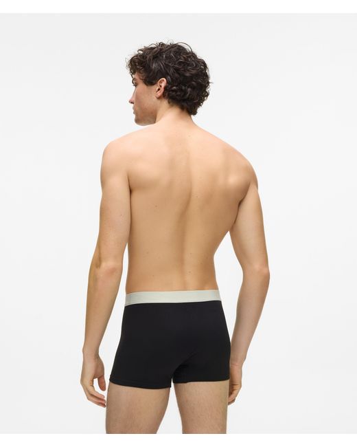 Karl Lagerfeld Black Logo Tab Elastic Trunks – 7-Pack for men