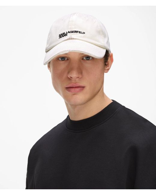 KL Jeans White Washed Logo Cap