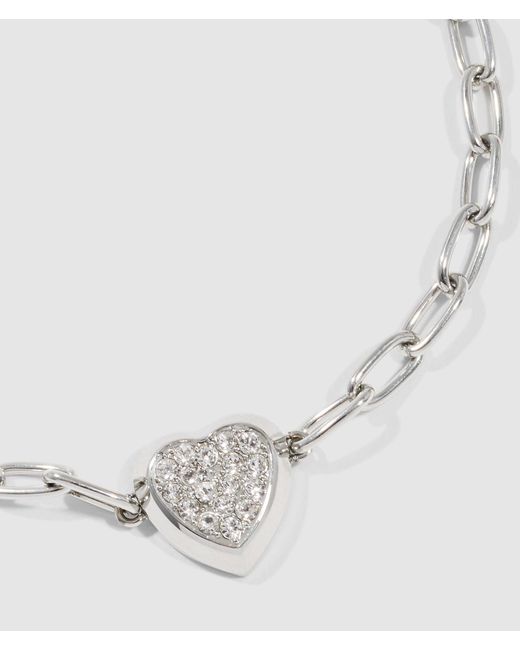 Karl Lagerfeld White Pavé Charm Bracelet