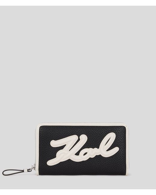 K/skuare Grainy Wallet Karl Lagerfeld en coloris Black