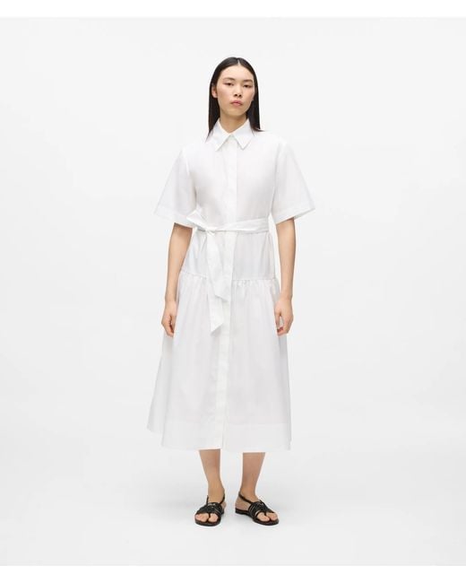 Karl Lagerfeld White Midi Shirt Dress