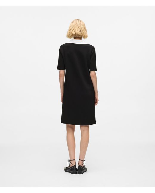 Karl Lagerfeld Blue Signature Collar Polo Dress