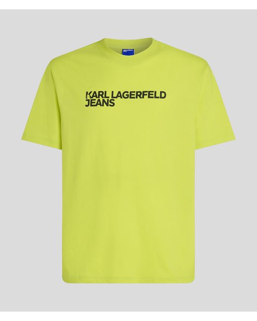 KL Jeans T-Shirt Mit Logo, Herren, Größe in Yellow für Herren