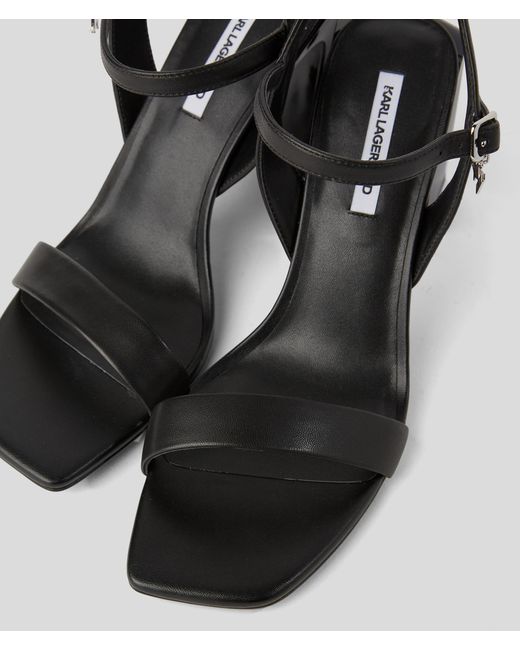 Karl Lagerfeld Black Astra Nova Strap Sandals