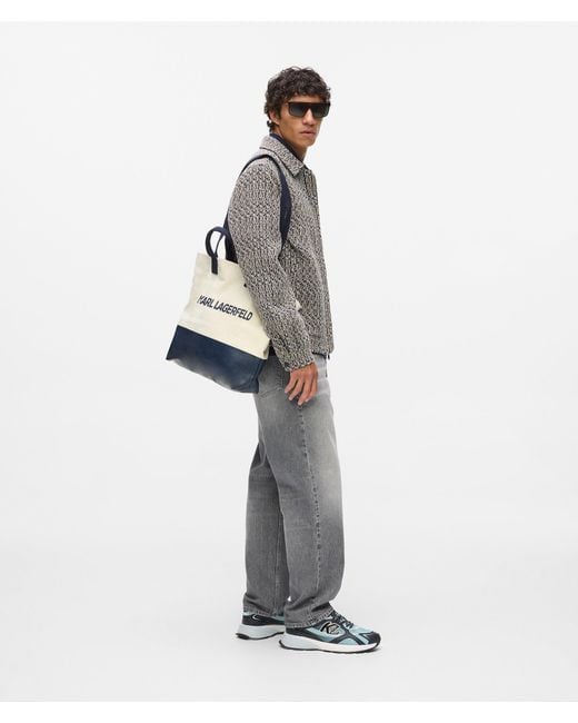 Karl Lagerfeld Blue Logo Shopper, Multicoloured for men