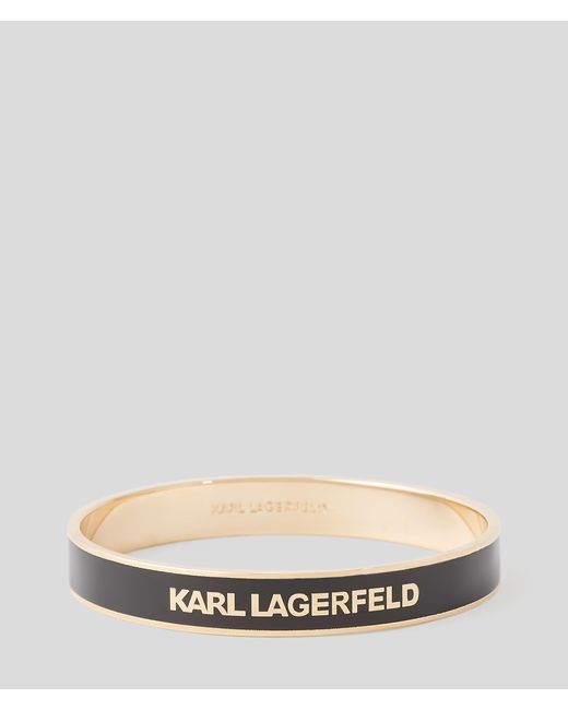 Karl Lagerfeld Metallic K/essential Large Bangle