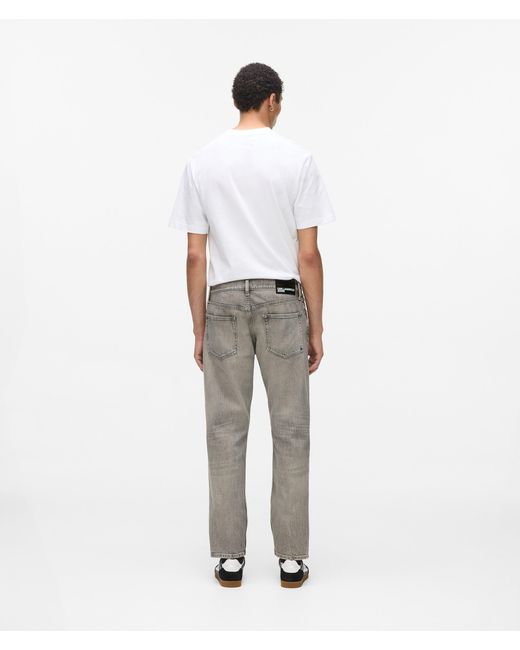KL Jeans Schmal Zulaufende Jeans, Herren, Größe in White für Herren