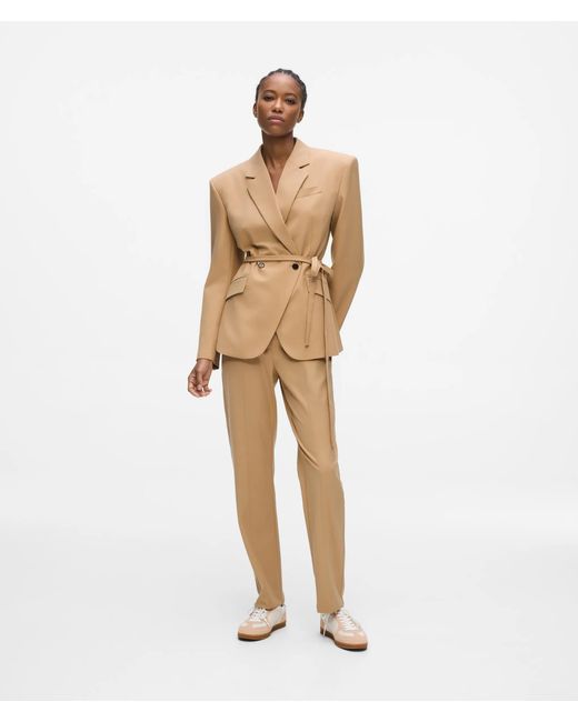 Karl Lagerfeld Natural Tie Waist Blazer