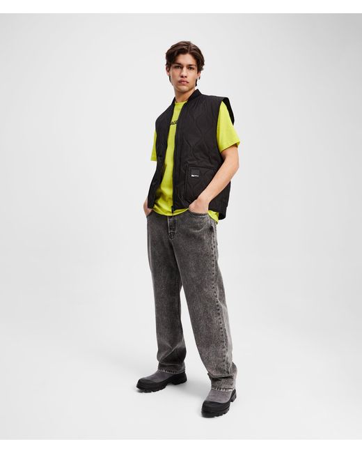 KL Jeans T-Shirt Mit Logo, Herren, Größe in Yellow für Herren