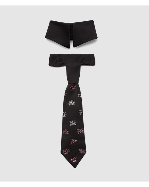 Karl Lagerfeld Black Exclusive K/Autograph Collar And Tie