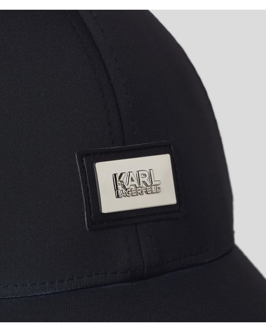 Karl Lagerfeld Black Karl Baseball Cap for men