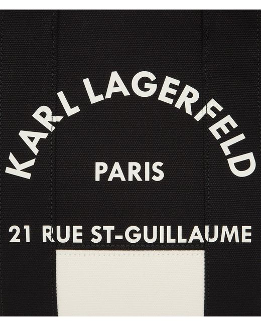 Karl Lagerfeld Black Rue St-Guillaume Medium Tote Bag