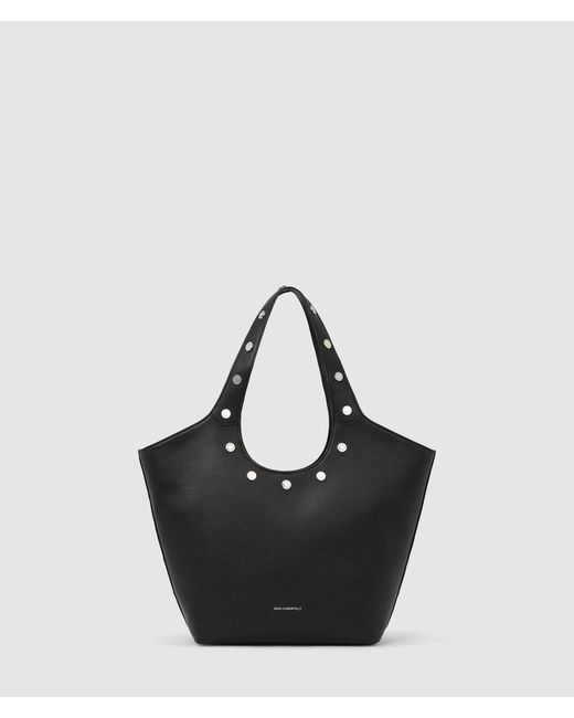 Karl Lagerfeld Black K/Rocky Marais Medium Tote Bag