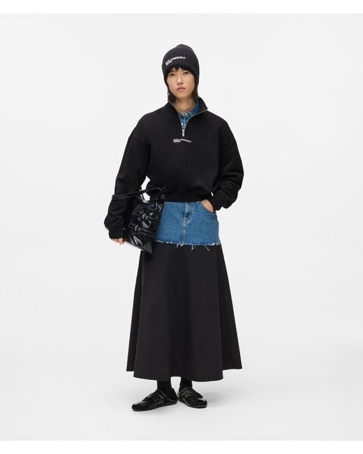 KL Jeans Black Half-Zip Sweatshirt