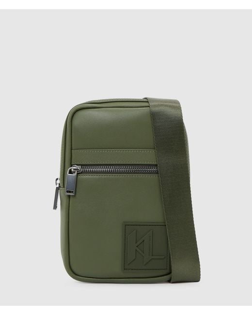 Sac Bandoulière Avec Écusson Monogram, Homme, Taille Karl Lagerfeld pour homme en coloris Green