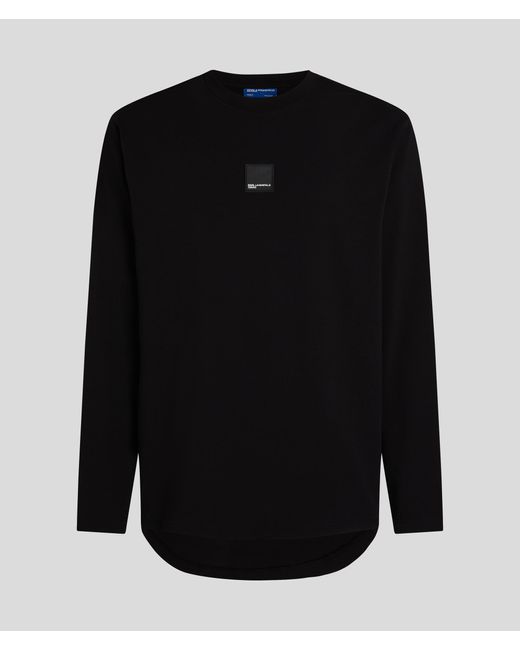 Karl Lagerfeld Black Long-sleeved T-shirt for men