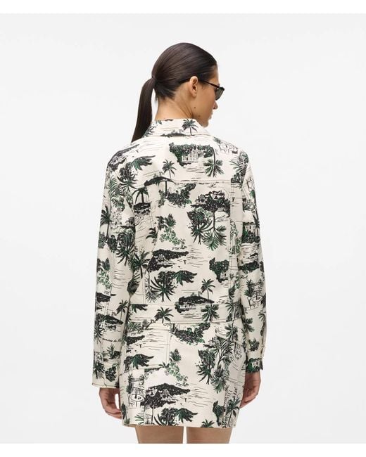 Karl Lagerfeld Metallic All-Over-Print Blouson Jacket, Multicoloured