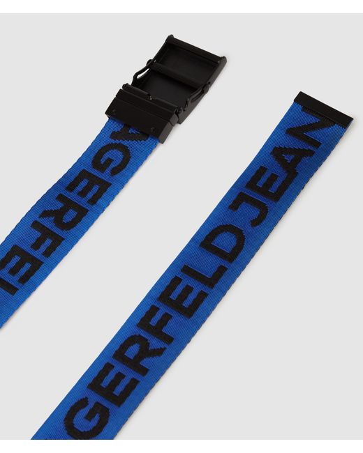 KL Jeans Black Reversible Webbing Belt for men