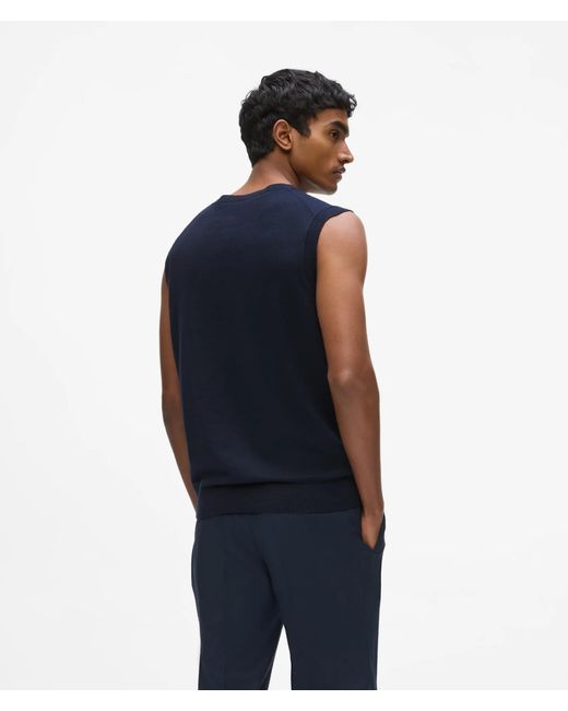 Karl Lagerfeld Blue Kameo Knit Vest for men