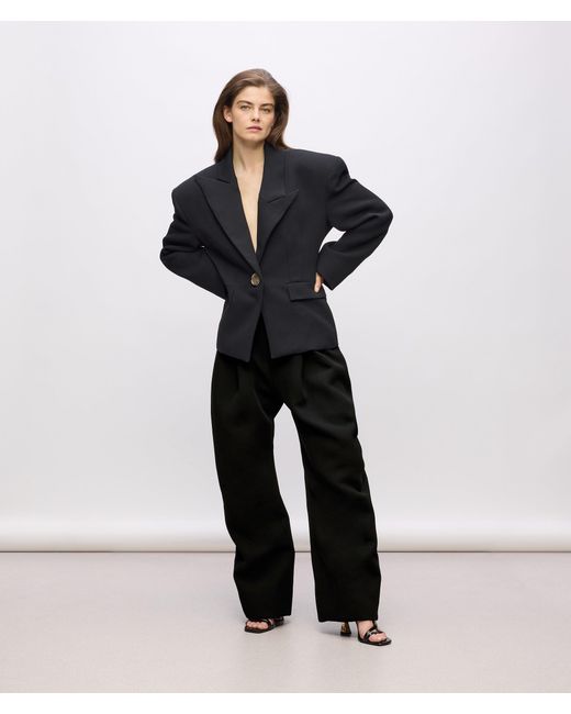 Karl Lagerfeld Black Kl Studio Voluminous Pants