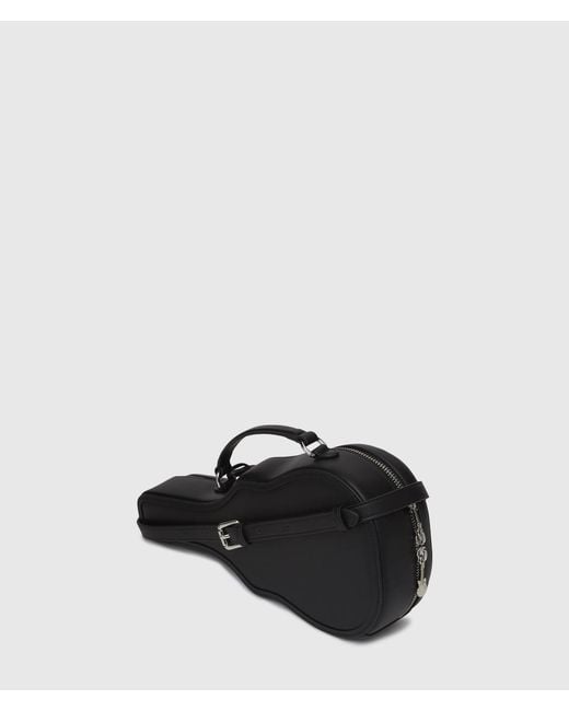 Karl Lagerfeld Black Ikon Guitar Crossbody Bag