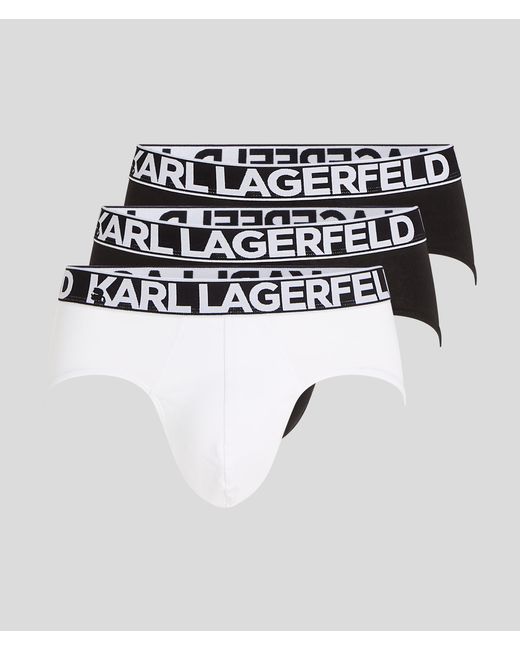 Karl Lagerfeld Pink Bold Karl Logo Briefs - 3 Pack for men