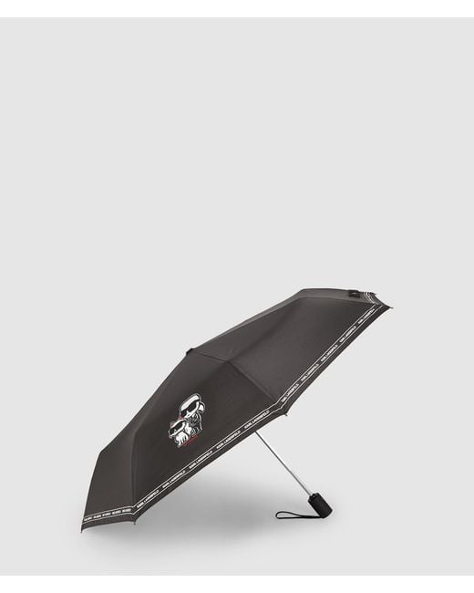 Karl Lagerfeld White Ikon Umbrella