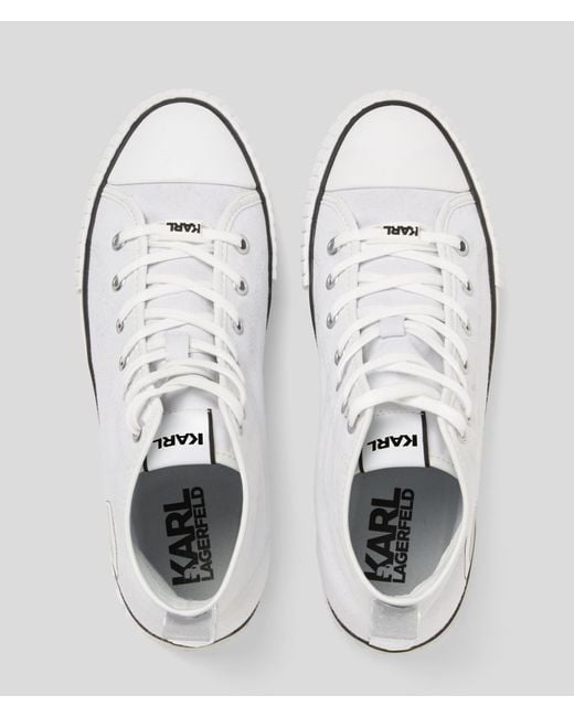 Karl Lagerfeld White K/ikonik Kampus Max Nft High Top Sneaker