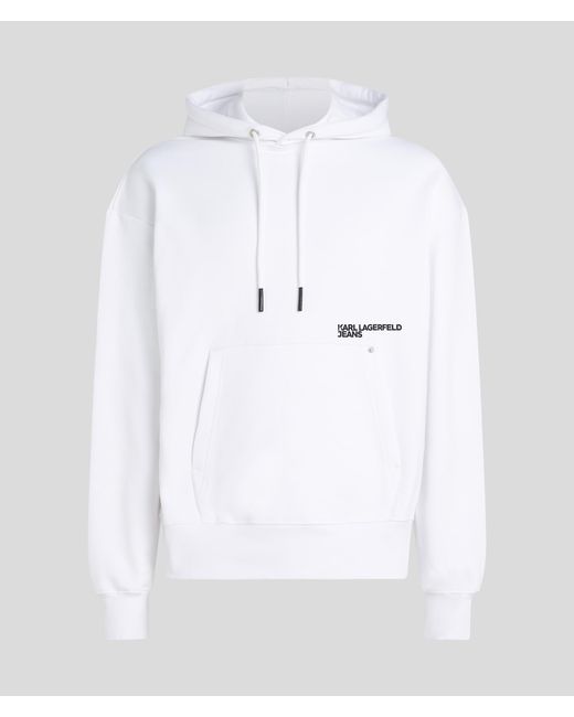 Sweat À Capuche Détendu À L'effigie De Karl Karl Lagerfeld en coloris Blue