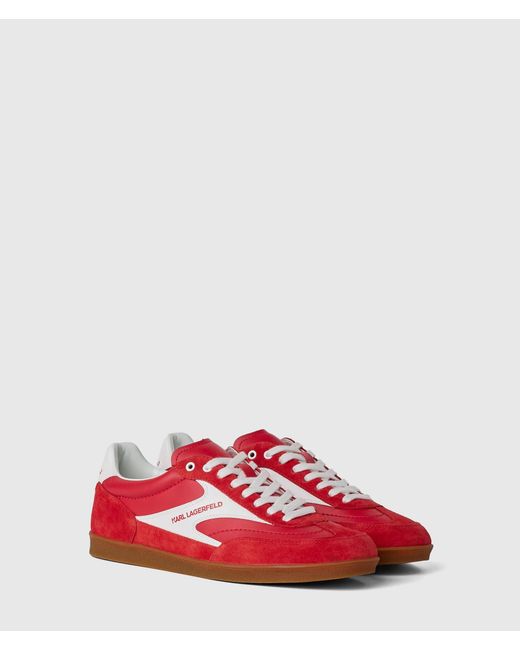 KL Jeans Red Kandidate Suede Sneakers