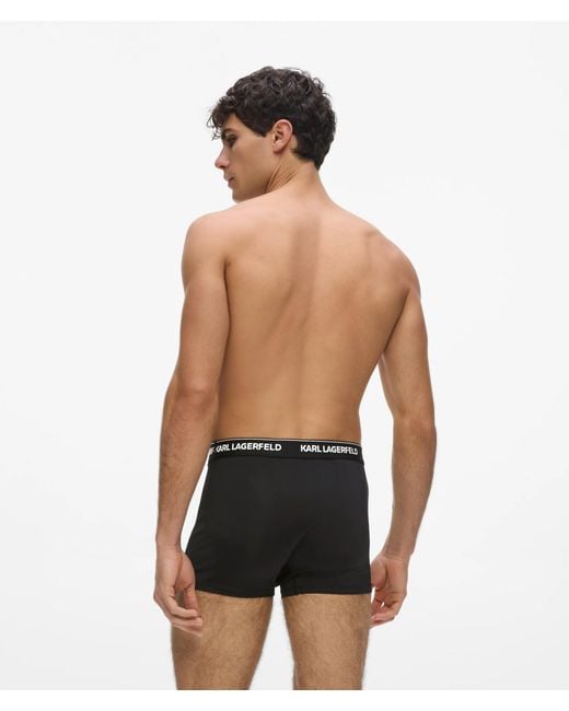 Karl Lagerfeld Black Logo Micro Trunks – 3-Pack for men
