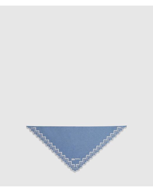KL Jeans Blue Denim Triangle Bandana Scarf