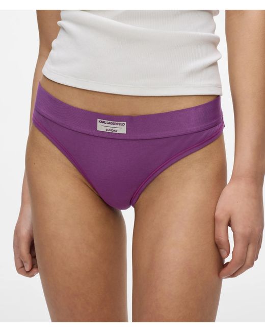 Karl Lagerfeld Black Days Of The Week Thongs – 7-Pack, Multicoloured