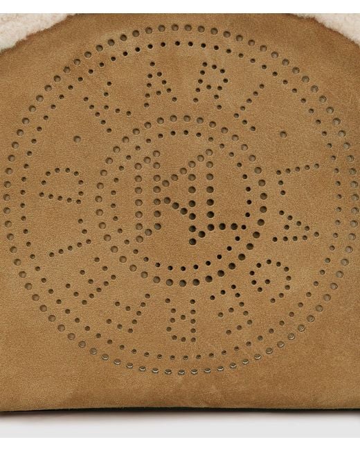 Karl Lagerfeld Natural K/Circle Small Shearling Tote Bag
