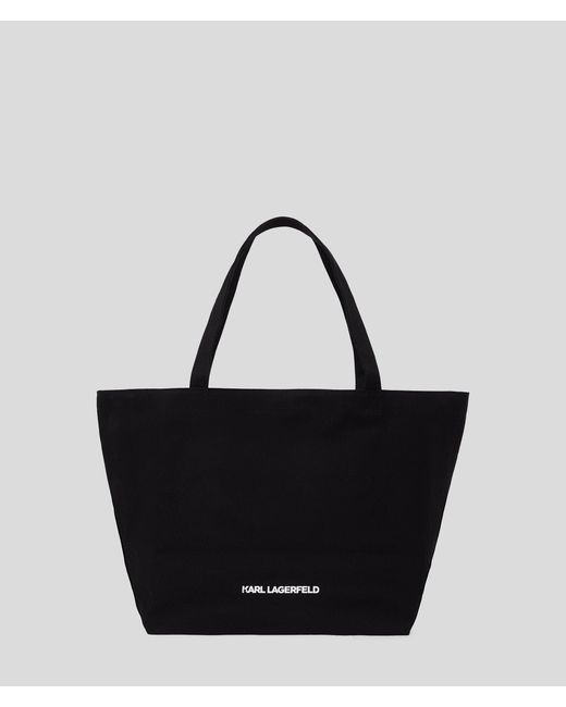 Karl Lagerfeld Black Ikon Aquarelle Shopper