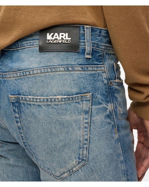 Karl Lagerfeld Blue Classic Jeans for men